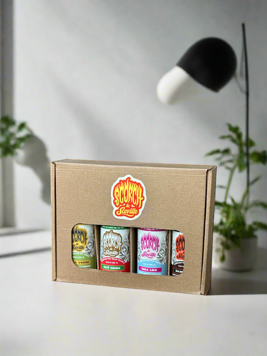 4 Bottle Hot Sauce Gift Box